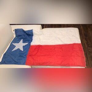 American flag sewn together